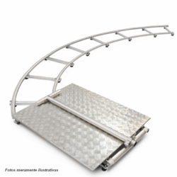 Trilho Dolly Circular R-2,25m - 90 Graus
